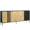 Obrazek Komoda 4D RiminI 04 czarny/artisan