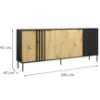 Obrazek Komoda 4D RiminI 04 czarny/artisan
