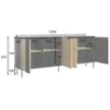 Obrazek Komoda 4D RiminI 04 czarny/artisan