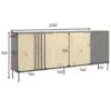 Obrazek Komoda 4D RiminI 04 czarny/artisan