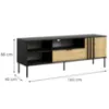 Obrazek Szafka RTV 1D1SZ Rimini 08 czarny/artisan