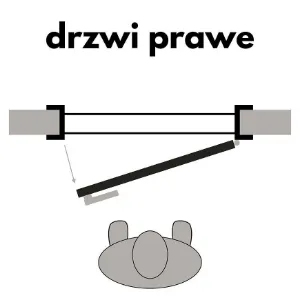 Obrazek Drzwi wewnętrzne ALVERO 5*5 80P Biały