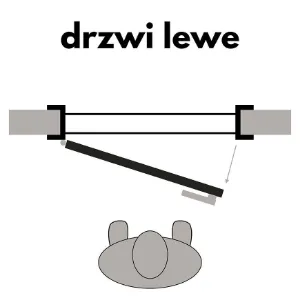Obrazek Drzwi wewnętrzne ALVERO 5*5 90L Biały