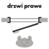 Obrazek Drzwi wewnętrzne ALVERO 1*5 80P Biały WC+PODC