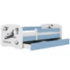 Obrazek Łóżko dziecięce Babydreams+SZ+M niebieski 70x140 Nasa