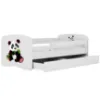 Obrazek Łóżko dziecięce Babydreams+SZ+M biały 70x140 panda 2