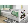 Obrazek Łóżko dziecięce Babydreams+SZ+M biały 80x160 panda 2