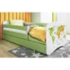 Obrazek Łóżko dziecięce Babydreams+SZ+M zielony 80x160 mapa