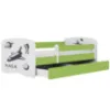 Obrazek Łóżko dziecięce Babydreams+SZ+M zielony 80x160 Nasa