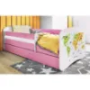 Obrazek Łóżko dziecięce Babydreams+SZ+M różowy 70x140 mapa