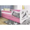 Obrazek Łóżko dziecięce Babydreams+SZ+M różowy 70x140 Nasa