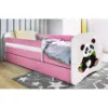Obrazek Łóżko dziecięce Babydreams+SZ+M różowy 80x180 panda 2