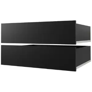 Komplet Szuflad ( 2 szt. ) gł. 62 120/150/180/200 czarny