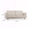 Obrazek Sofa 3-osobowa rozkładana Linea beżowy