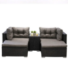 Obrazek Komplet technorattan Centros black