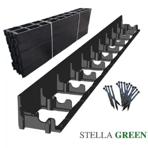 Obrazek Obrzeże ogrodowe SB45 Stella Green czarny