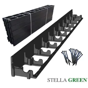 Obrazek Obrzeże ogrodowe SB80 Stella Green czarny