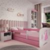 Obrazek Łóżko Dziecięce Babydreams+Sz+M Różowe 80x160 2 Księżniczka