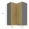 Obrazek Szafka kuchenna Cremona ANT 60X60 GN-90 2F (90°)