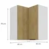 Obrazek Szafka kuchenna Cremona WH 60X60 GN-90 2F (90°)
