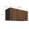 Obrazek Szafka kuchenna Monza orzech okapi 80GU-36 1F