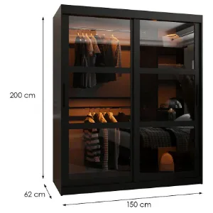 Obrazek Szafa Dome 150 czarny