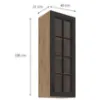 Obrazek Szafka kuchenna Stilo grafit mat/artisan 40GS-108 1F