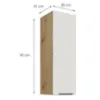 Obrazek Szafka kuchenna Aria-WH/AR anti fingerprint 30G-90 1F