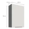 Obrazek Szafka kuchenna Aria-WH/ANT anti fingerprint 60G-90 1F
