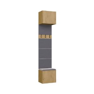 Obrazek Garderoba z wieszakami Hamar 1W dąb artisan