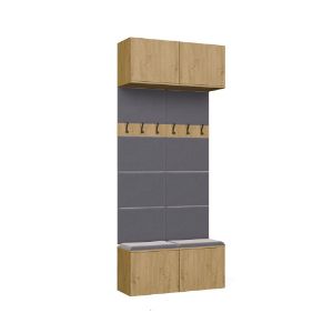 Obrazek Garderoba z podwójnym wieszakiem Hamar II 2W dąb artisan