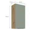 Obrazek Szafka kuchenna Aria-SA/AR anti fingerprint 45G-90 1F