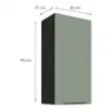 Obrazek Szafka kuchenna Aria-SA/BL anti fingerprint 45G-90 1F