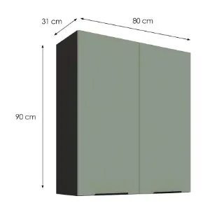 Obrazek Szafka kuchenna Aria-SA/BL anti fingerprint 80G-90 2F