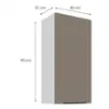 Obrazek Szafka kuchenna Aria-TA/WH anti fingerprint 45G-90 1F