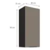 Obrazek Szafka kuchenna Aria-TA/BL anti fingerprint 40G-90 1F