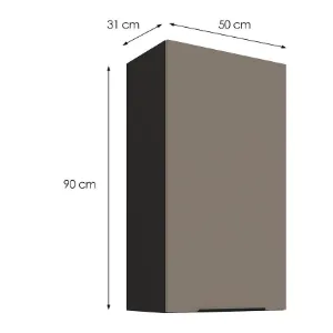 Obrazek Szafka kuchenna Aria-TA/BL anti fingerprint 50G-90 1F