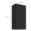 Obrazek Szafka kuchenna Aria-BL/BL anti fingerprint 45G-90 1F