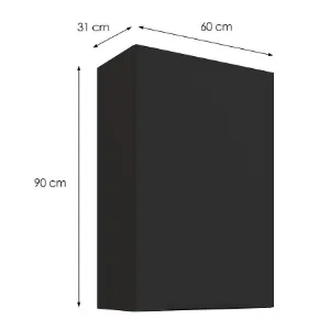 Obrazek Szafka kuchenna Aria-BL/BL anti fingerprint 60G-90 1F