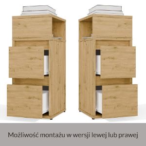Obrazek Szafka nocna z szufladami Jorky 2S dąb artisan