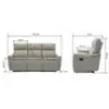 Obrazek Sofa z dwoma funkcjami relax Belloro beżowy