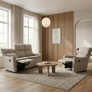 Obrazek Sofa z dwoma funkcjami relax Belloro beżowy