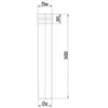 Obrazek Rura prosta RP80/500SPNP02