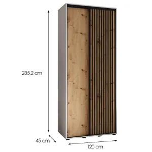 Obrazek Szafa Lanko 1-120 (45) biały/artisan