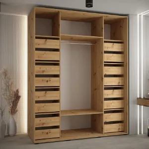 Obrazek Szafa Lanko 1-200 (60) artisan/biały