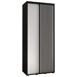 Obrazek Szafa Lanko 1-100 (60) czarny/biały