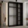 Obrazek Szafa Lanko 1-150 (45) czarny/biały