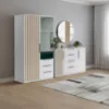 Obrazek Zestaw szafa Sorento biała 100 + komoda Sorento 160