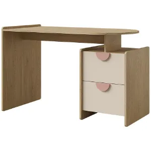 Obrazek Biurko Lexi 12l/P Cremona/Macadamia/Róż