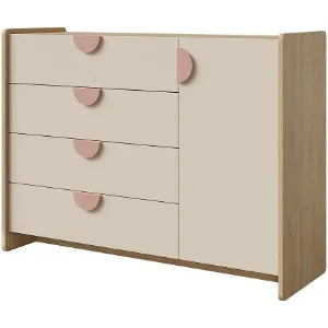 Obrazek Komoda Lexi 9 Cremona/Macadamia/Róż